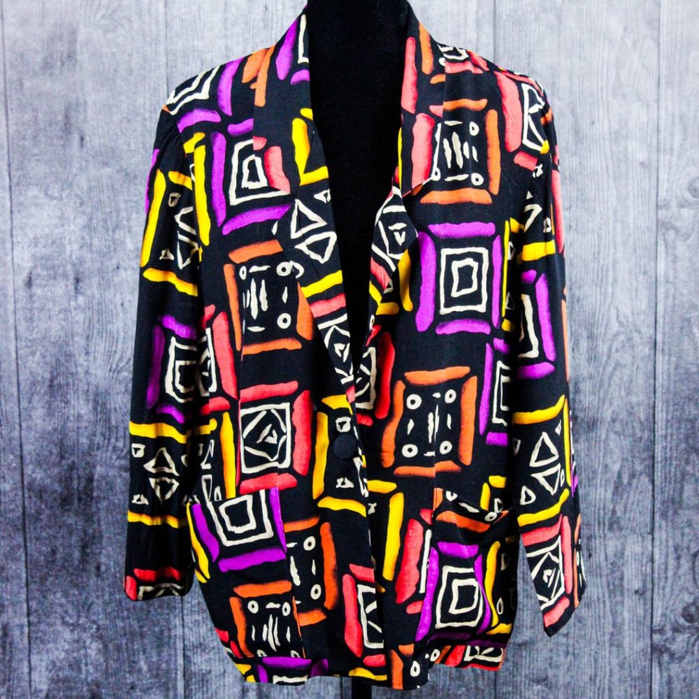 Petites by Accent Ltd. Women's 10 Petite Vintage 1980s Blazer